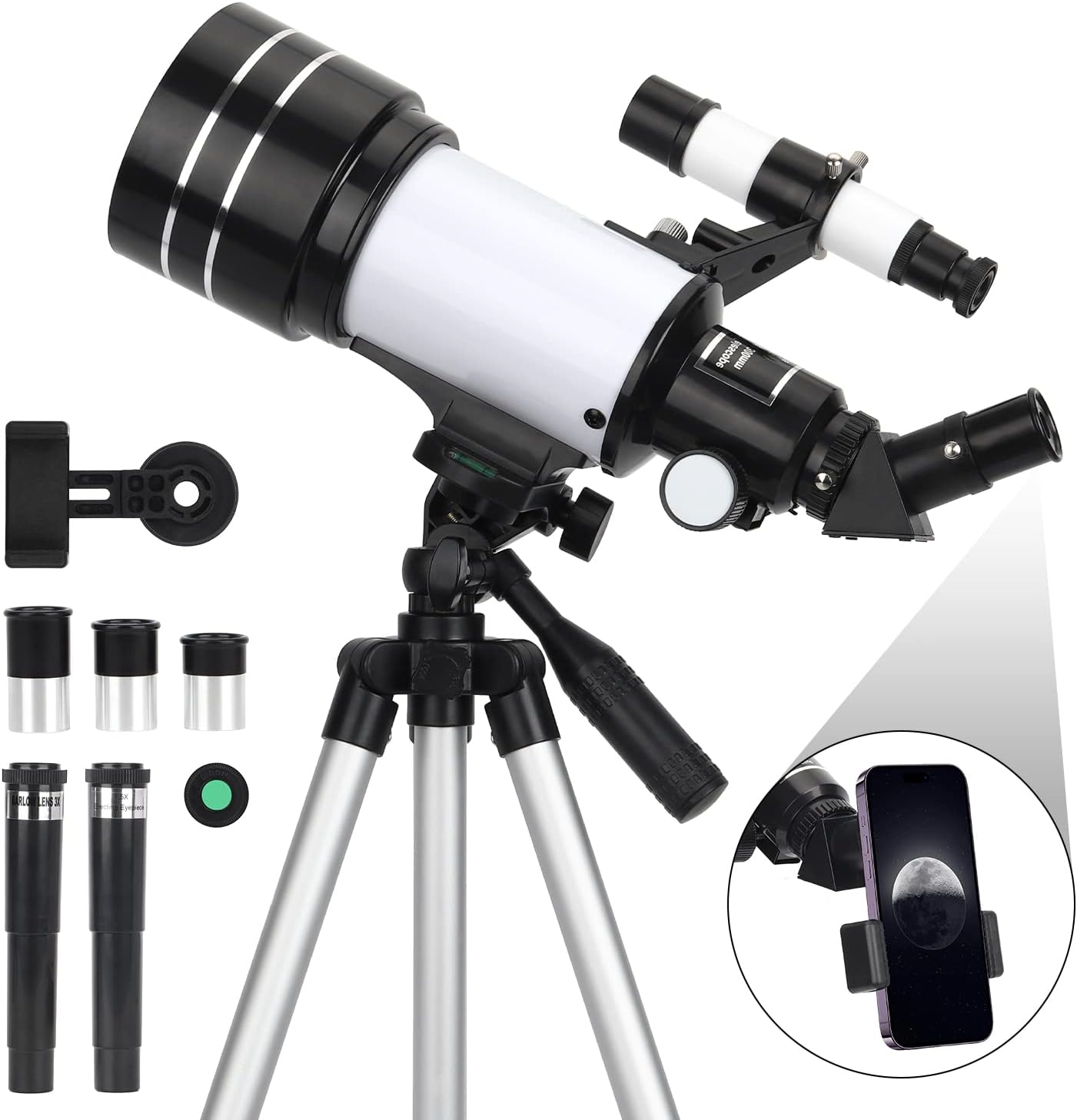 70mm Aperture Refractor Telescope Review