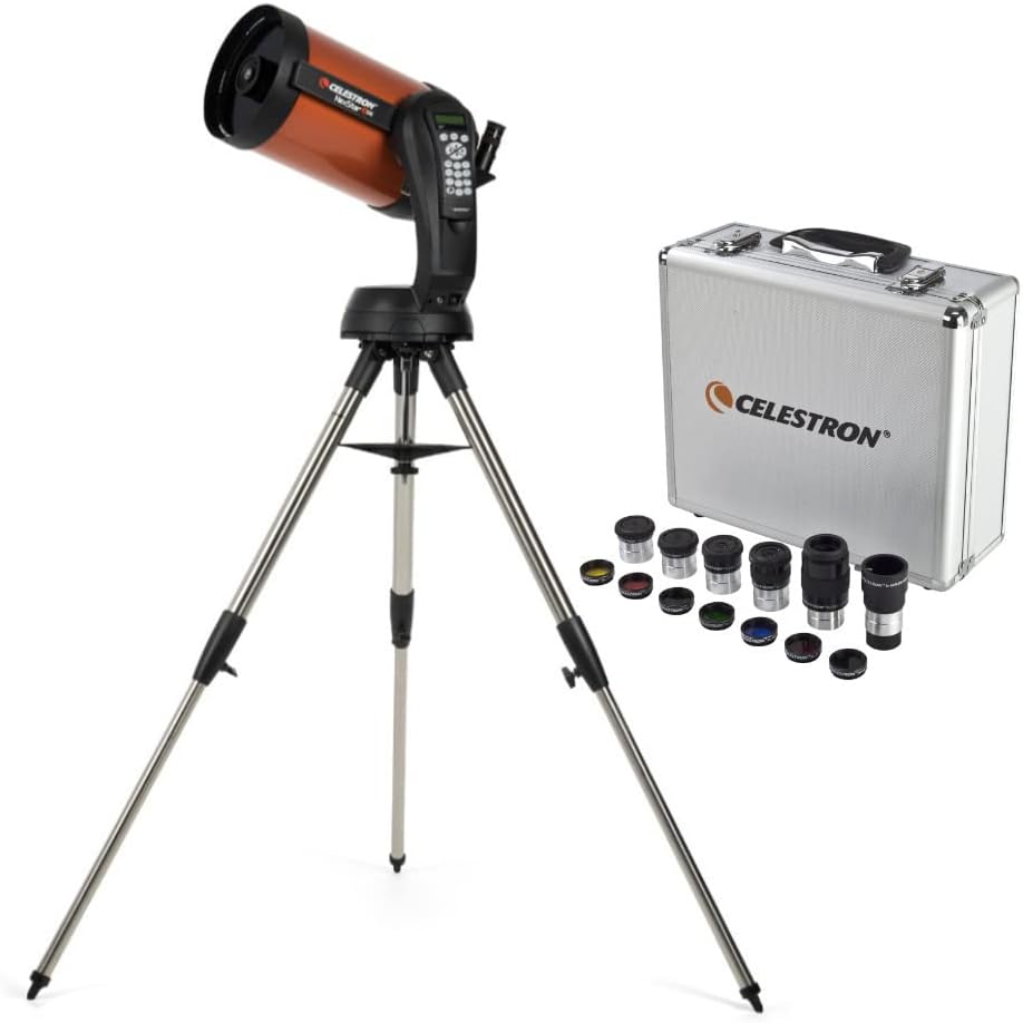 Celestron NexStar 8SE Schmidt-Cassegrain Computerized Telescope Bundle with Telescope Eyepiece/Filter Accessory Kit (2 Items)