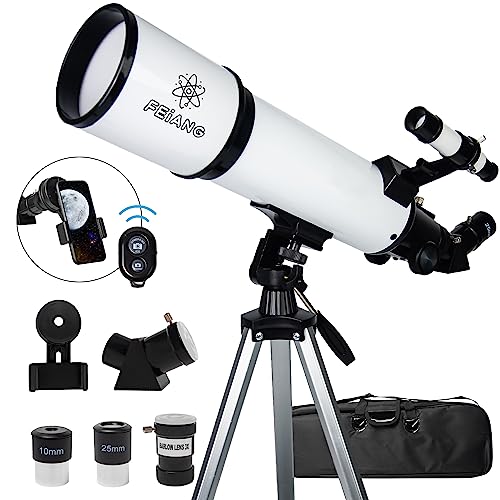 Celticbird 80x600mm AZ Astronomical Refractor Telescopes, 80600 Telescope for Adults,Beginners,Kids with Backpack, Moon Filter, Phone Adapter