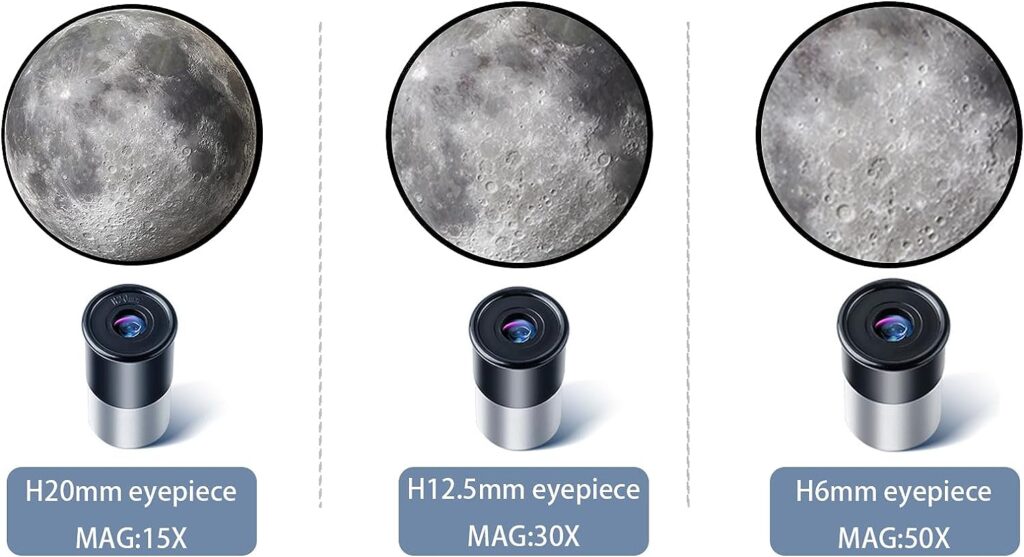 Epipgale 70mm Aperture Telescope Refractive Telescopio for Adults Beginners Kids Astronomy Enthusiasts Home Camping (Sliver)