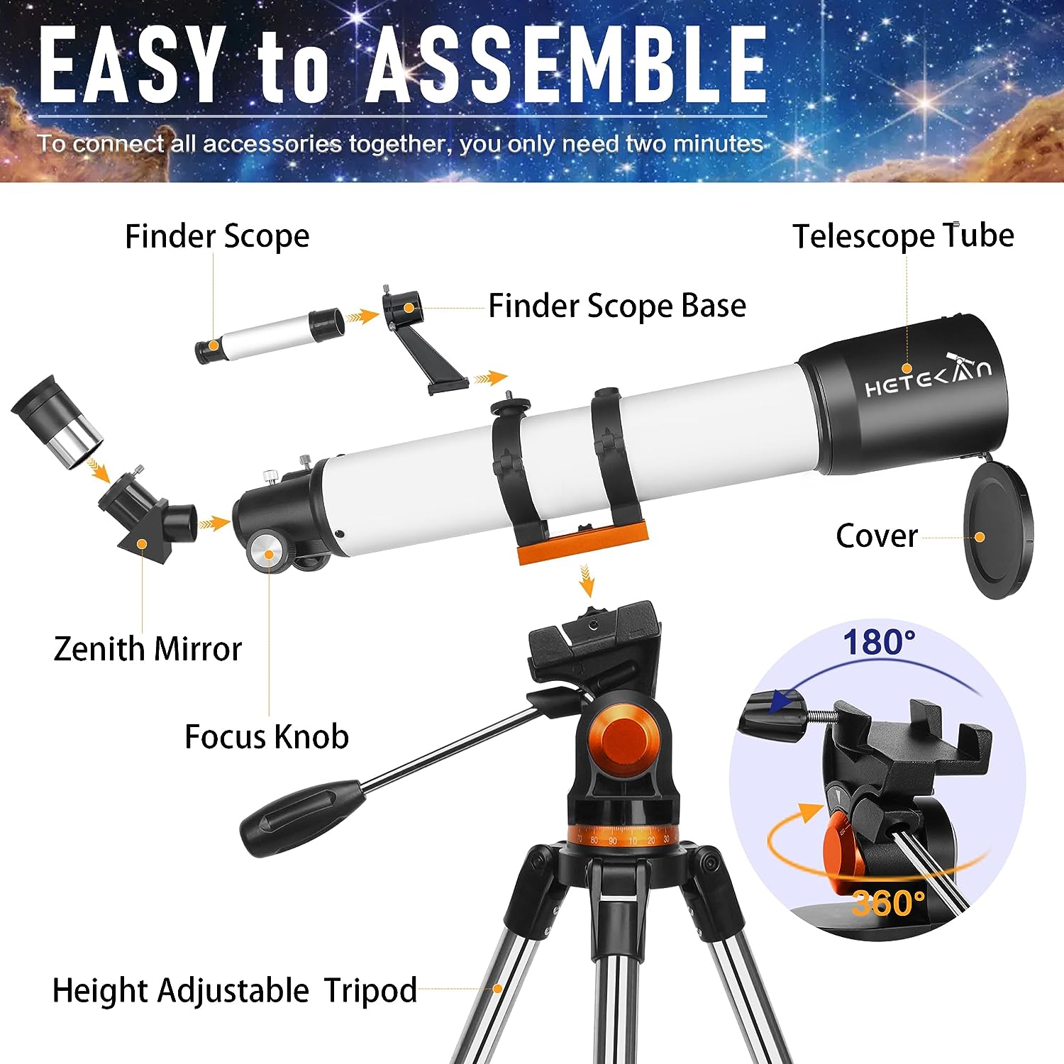 Hetekan Telescopes for Adults Astronomy Review