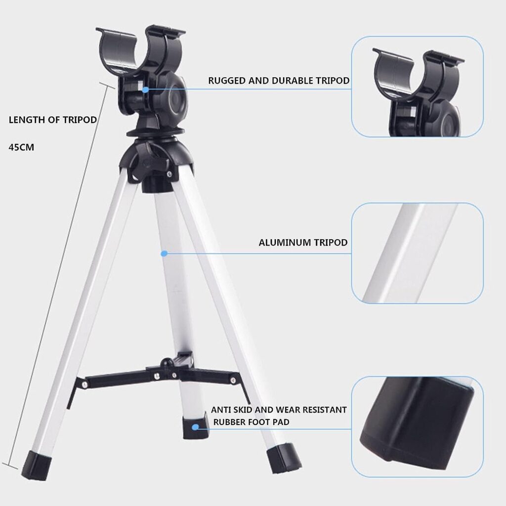 NOBLEDUCHESS Astronomical Telescope for Kids- Professional Stargazing HD Refractor Telescope 400mm Focal Length, High Magnification Astronomical Telescope to Observe Deep Space Stargazing