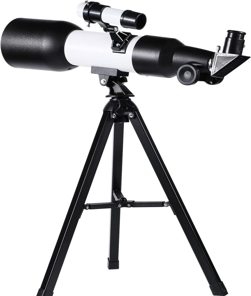 Telescope for Kids, Telescope for Adults Astronomy Beginners 60mm Aperture 360mm Focal Length Refracting Telescope, Portable Travel Telescope with 2 Eyepieces/Adjustable Tripod