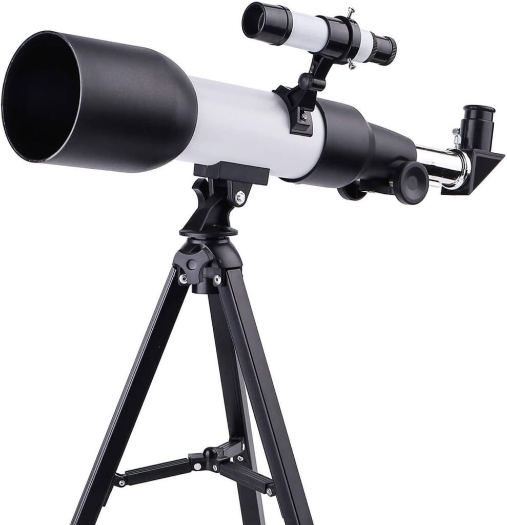 Telescope for Kids, Telescope for Adults Astronomy Beginners 60mm Aperture 360mm Focal Length Refracting Telescope, Portable Travel Telescope with 2 Eyepieces/Adjustable Tripod