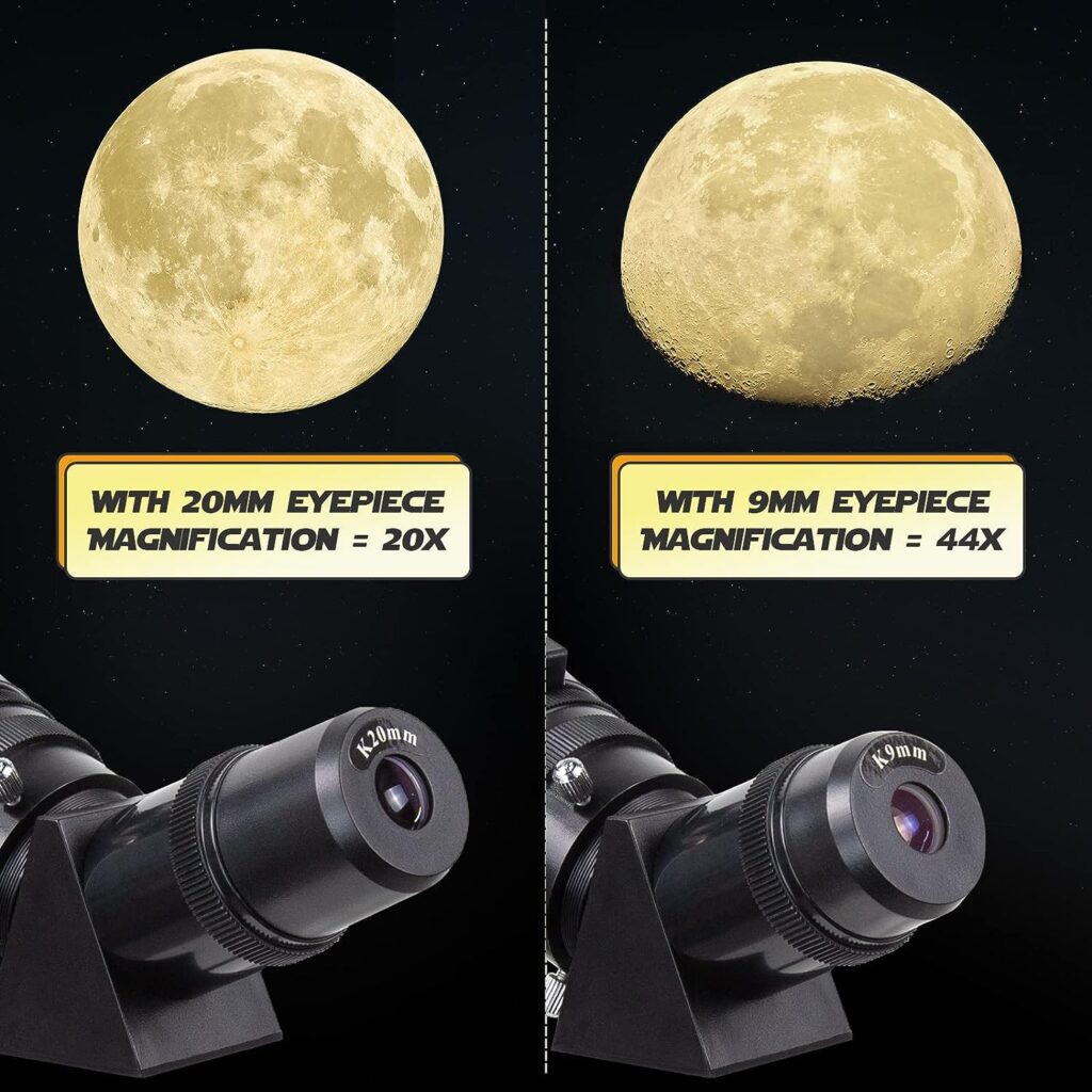 Telescope, HOROX 70mm Aperture 400mm Refractor Telescope for Astronomy Beginners, Fully Multi Coated Optics w. Pro Tripod  Phone Adapter, Portable Telescopes Backpack,Cool Tech Gift